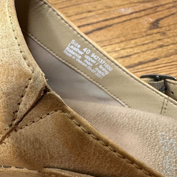 Dansko Ingrid Clog Honey Distressed Leather Comfort Mule Womens 40 EU 9.5 10 - Picture 5 of 8